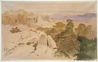 Der Tempel des Apollo in Bassae, Griechenland, 1849